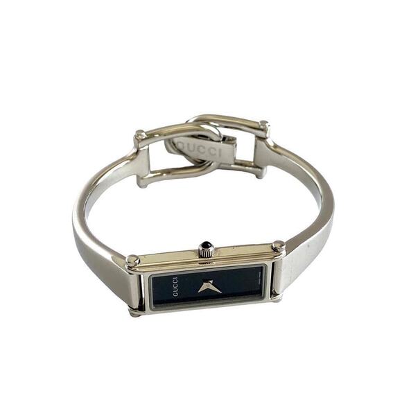 Gucci 1500L Women's Watch – Stainless Steel – Black Dial – 7.5" - Picture 2 of 8